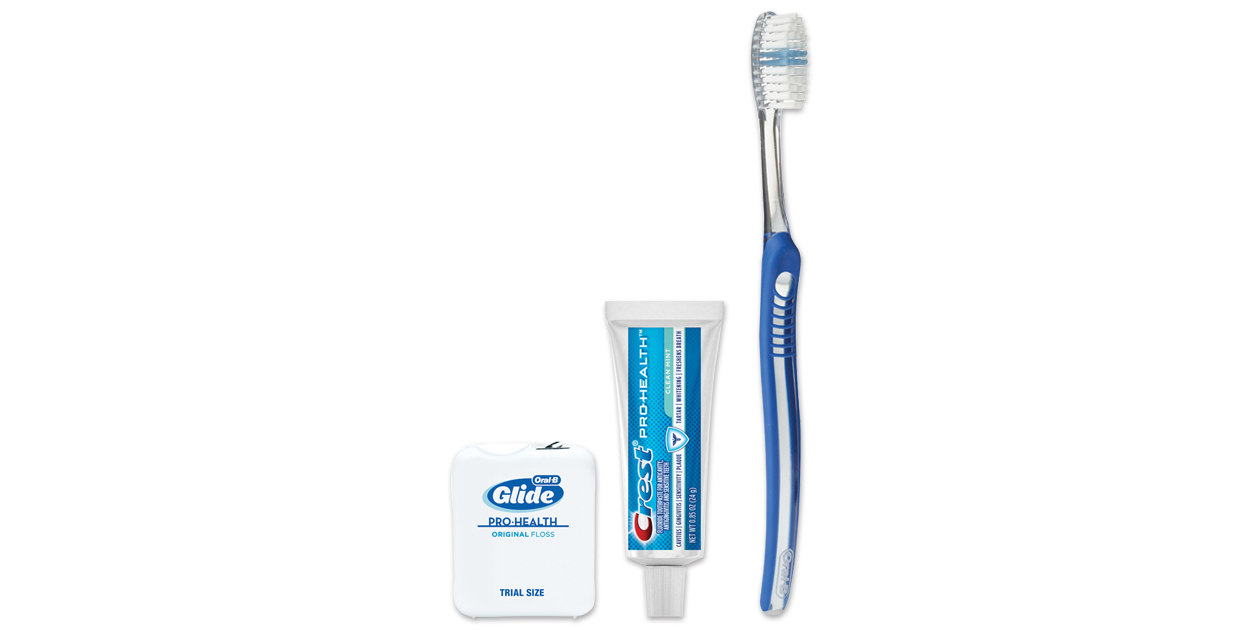 Crest Oral-B Basic Solution manual toothbrush bundle