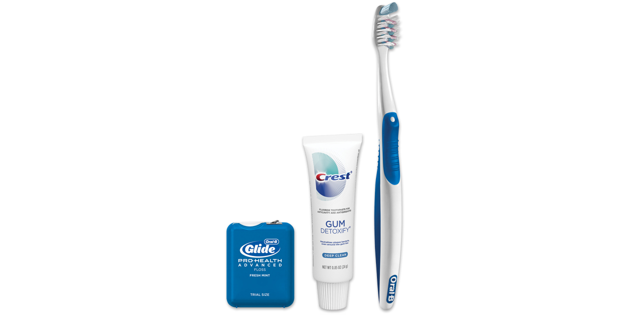 Crest Oral-B Gingivitis Solution Manual Toothbrush Bundle