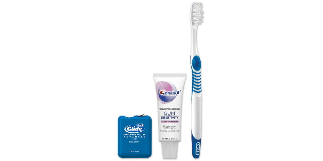 Crest Oral-B Sensitive Solution Manual Toothbrush Bundle