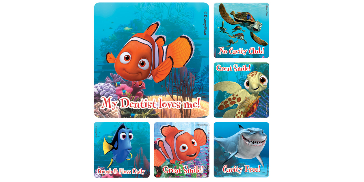 Disney Finding Nemo Dental Stickers | Safco Dental Supply